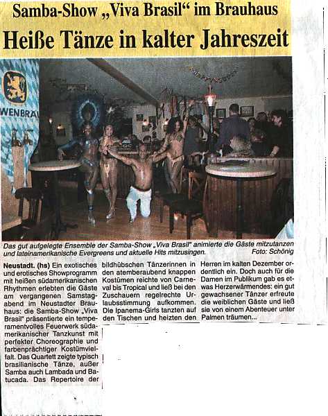 Die original VIVA BRASIL DANCE SHOW