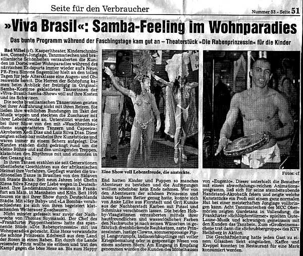 Die original VIVA BRASIL DANCE SHOW