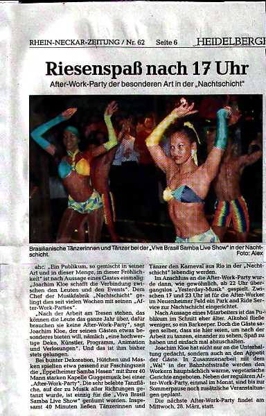 Die original VIVA BRASIL DANCE SHOW