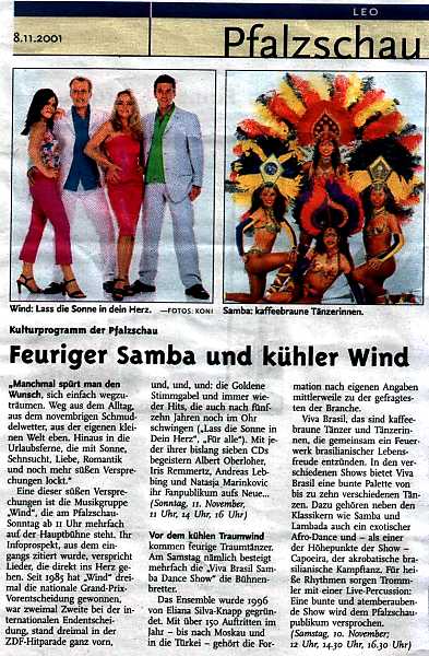 Die original VIVA BRASIL DANCE SHOW