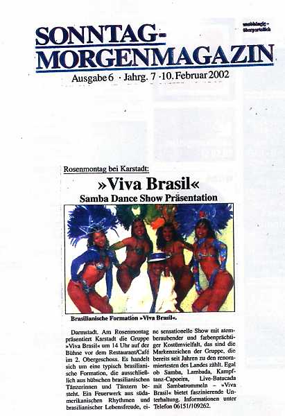 Die original VIVA BRASIL DANCE SHOW