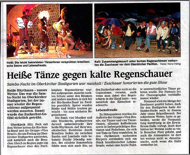 Die original VIVA BRASIL DANCE SHOW